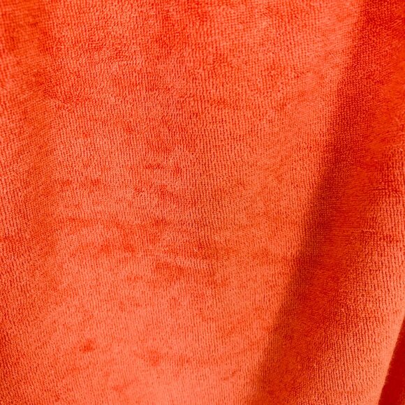 BCBGmaxazria Velour Sweatpants Women’s Small MISLABELED Orange Tiger Lily Terry - Picture 8 of 10